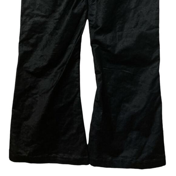 Free People Black Velvet Flare Pants size US 2 Walk With You - Picture 4 of 6